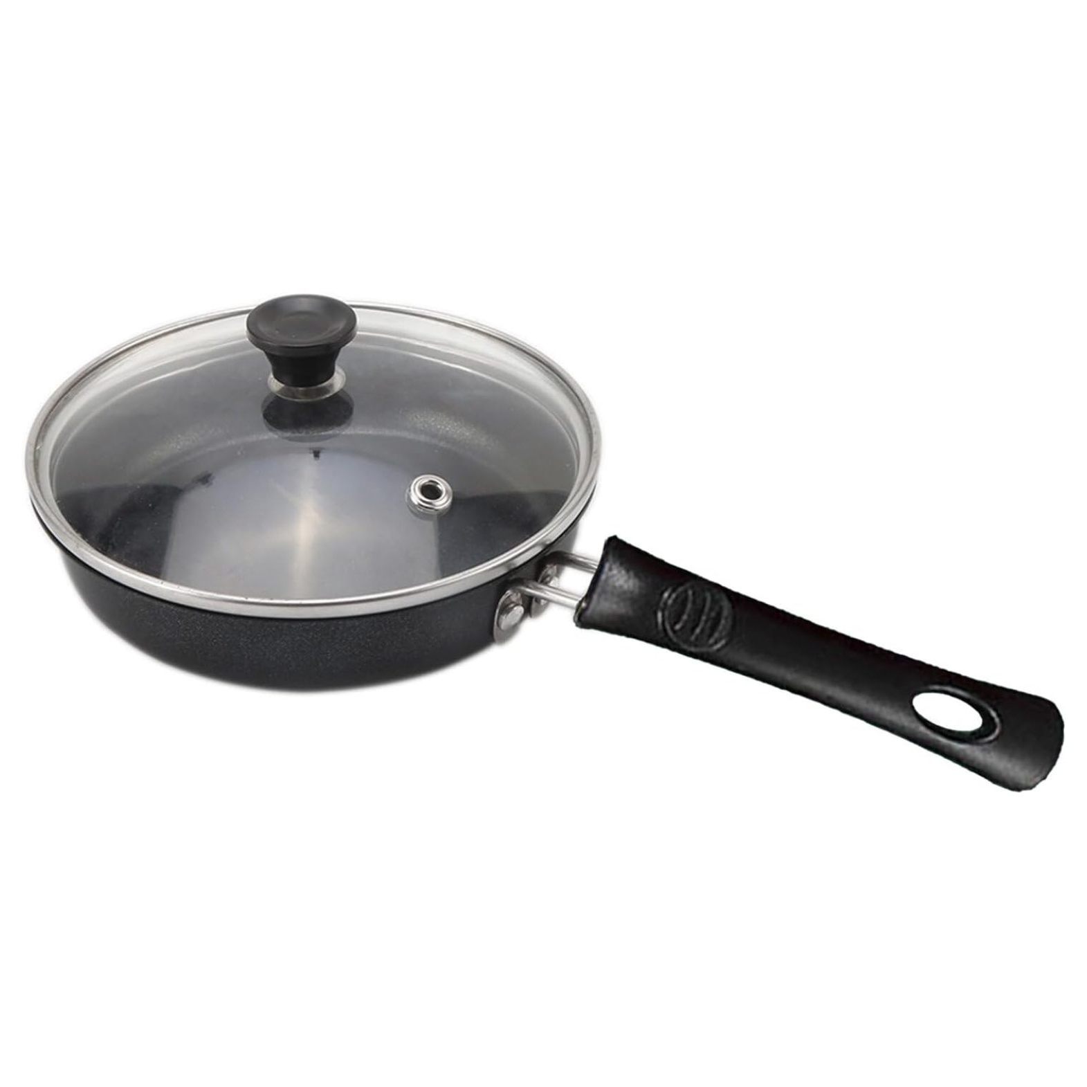 Mini Nonstick Omelet Pan with Lid, 6.3 Inch Single Serve Frying Pan