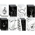 thumbnail image 1 of Mini Notebook, 16 Pcs Spiral Small Notebooks Memo Note Pads, Music Themed Pocket Notepad for Office Party Favor Gifts and Goodie Bags, 1 of 7