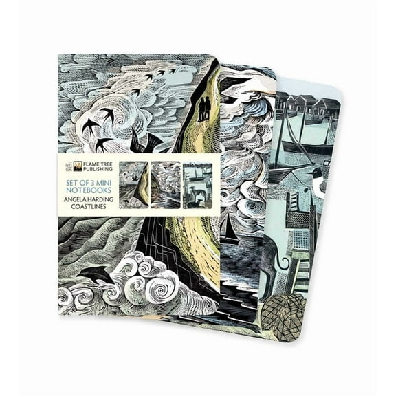 Mini Notebook Collections Angela Harding: Coastlines Set of 3 Mini Notebooks, (Hardcover)