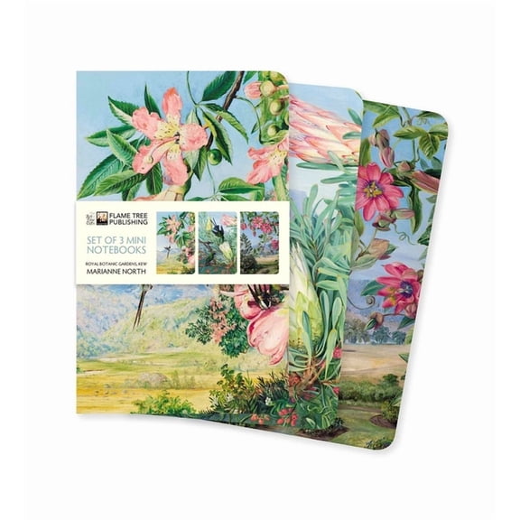 Mini Notebook Collections Kew Gardens' Marianne North Set of 3 Mini Notebooks, (Hardcover)