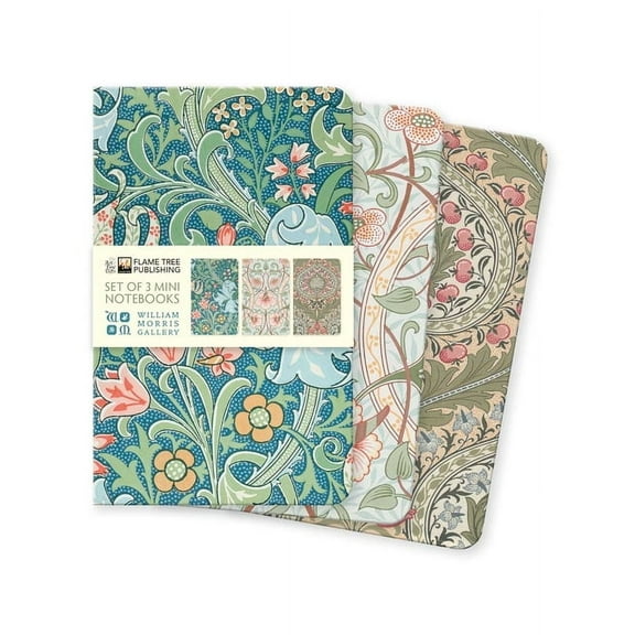 Mini Notebook Collections William Morris Gallery Set of 3 Mini Notebooks, (Hardcover)