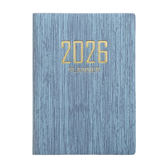 Mini Notebook - Qyaukm 2026 A7 Pocket Planner, Daily Weekly Monthly Schedule Notebook with Travel Diary Function, Portable Organizer for Purse, Personal Planning, 1 Daily Planner Pocket Book