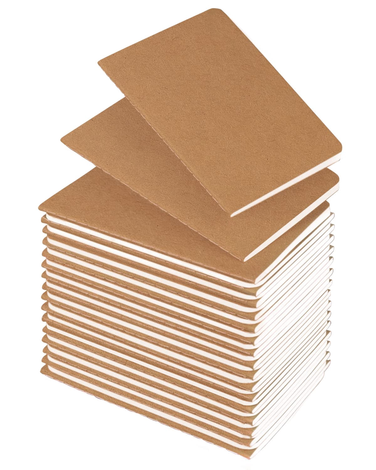 Mini Notebooks Bulk 36 Pack Small Pocket Journal Notepads-kraft Brown Cover 3.5 X 5.5 Inches  30 Sheets/60 Pages Little Notebook Size For Students Teens