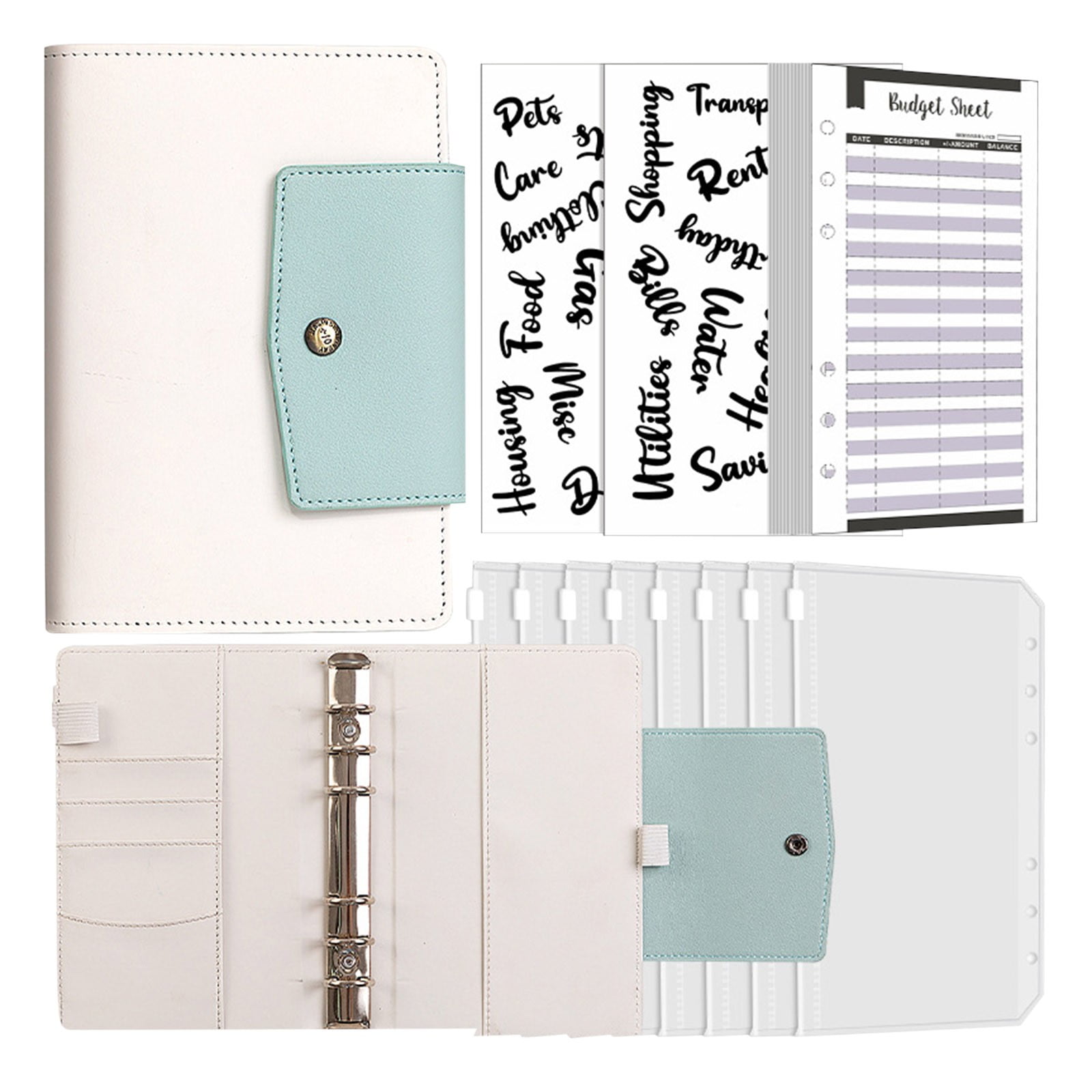 Mini Notepad And Pencil Spiral Notebooks Wide Ruled 5 Subject Lined Journal Notebooks Drawing