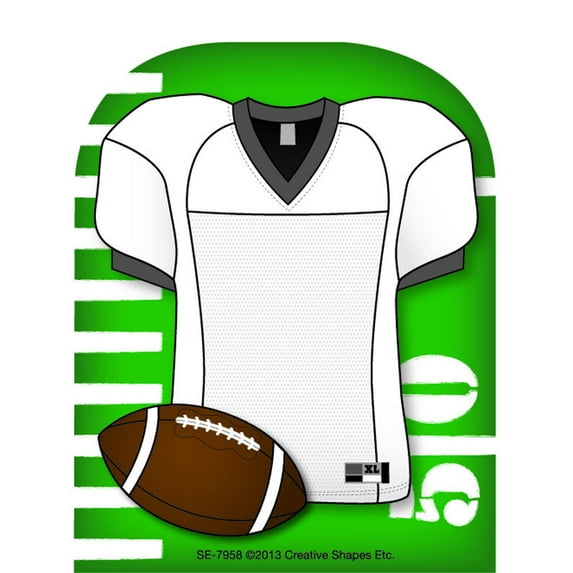 SHAPES ETC. Mini Notepad - Football Jersey