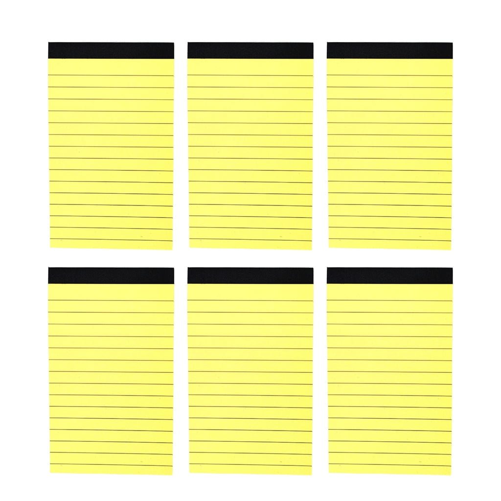 Mini Notepads Pocket Notebook, 6Pcs 3x5Inch Small Writing Pad Blank Lined Paper