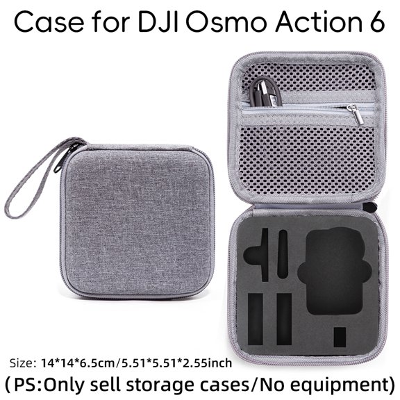 Mini Nylon Camera Case for DJI Action 6 , Shockproof Pressure-Resistant, Compact Portable Protective Storage Case for DJI Action 6 Action Camera