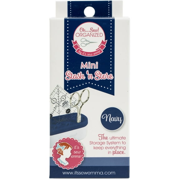 It's Sew Emma MINI OhSew! Organized Stash 'n Store-Navy