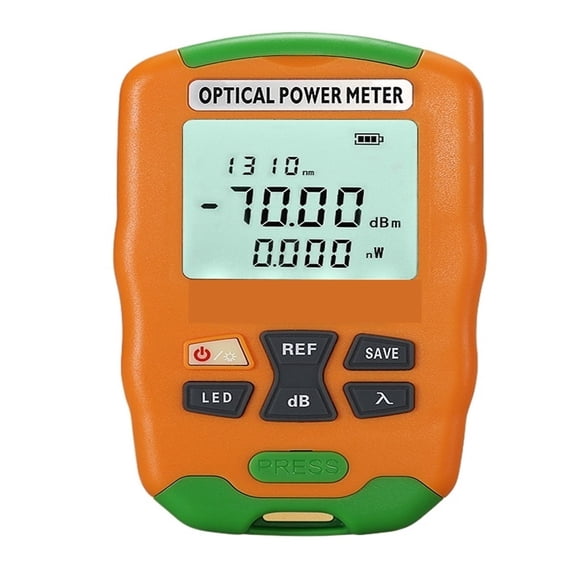 Mini Optical Power Meter AUA-D7/D5 OPM Fiber Optical Cable Tester, -70dBm~+10dBm SC/FC/ST Universal Interface Connector ,Wide Measuring Range