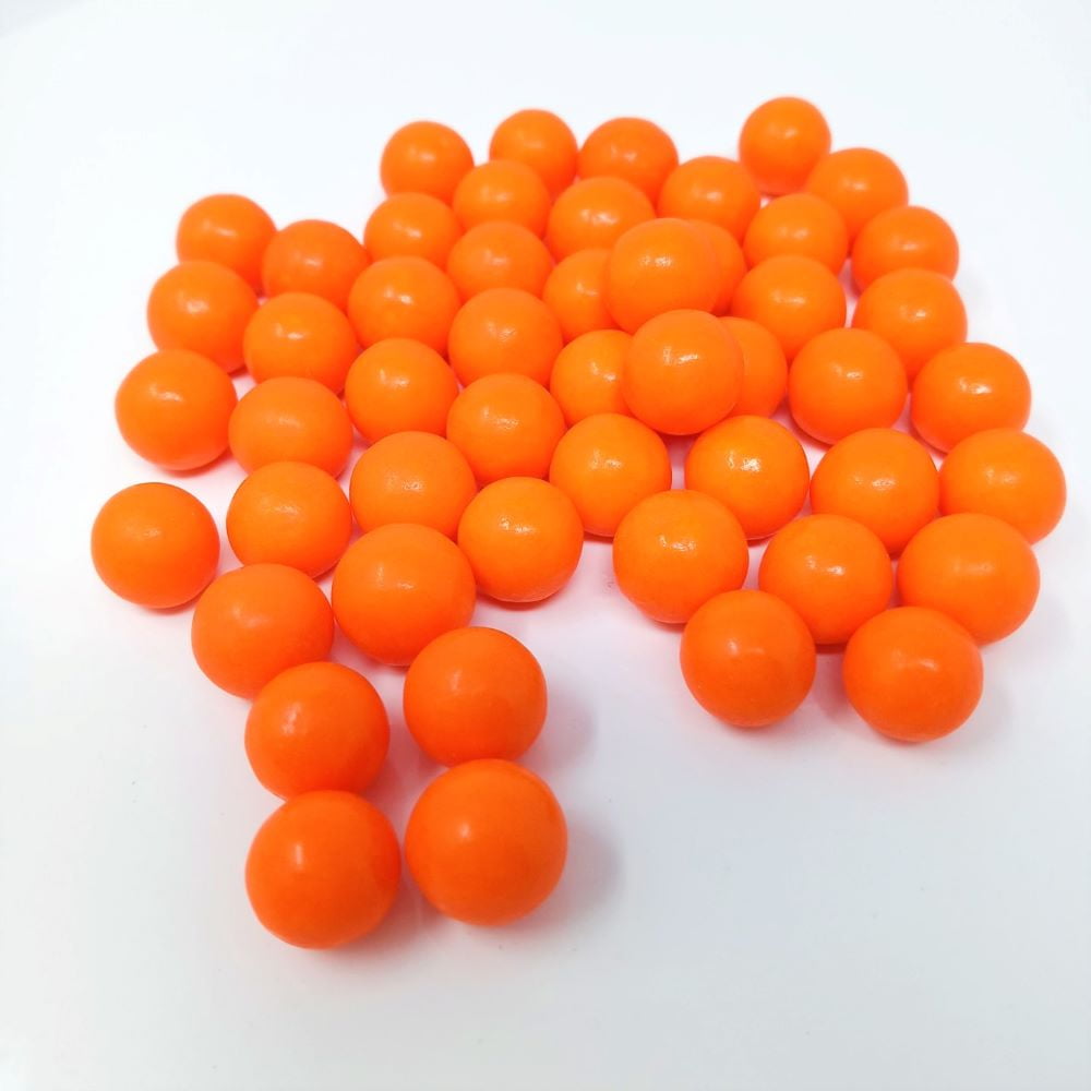 Mini Orange Jawbreakers unwrapped 2 pounds bulk orange jawbreakers