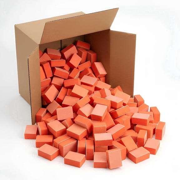 Mini Orange Nail Buffer Block 60/100 Grit – 560 Pcs per Box