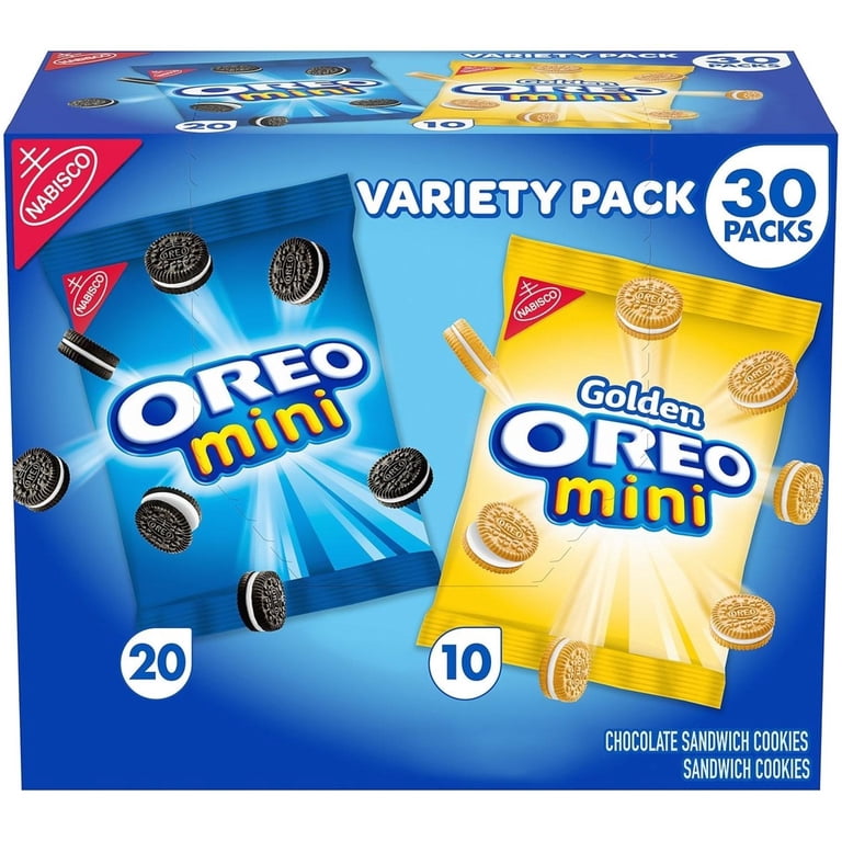 OREO, Mini Sandwich Cookies, 30 ct 1.5 oz, Variety Pack - Walmart.com