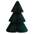 thumbnail image 1 of Mini Origami Paper Christmas Tree Ornament with Pleated Texture, 11.8" Handmade Folded 3 Tier Holiday Decoration, Modern Festive Tabletop Display for Home Office Seasonal Scene Setup Use, C, 1 of 5