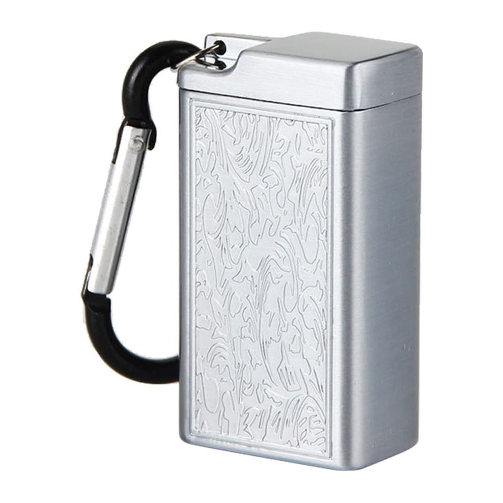 Mini Outdoor Ashtray Cigarette Keychain Metal Pocket Holder Smoke Ash Tray  Smoking Ash Tray Christmas Gift 3 Colors