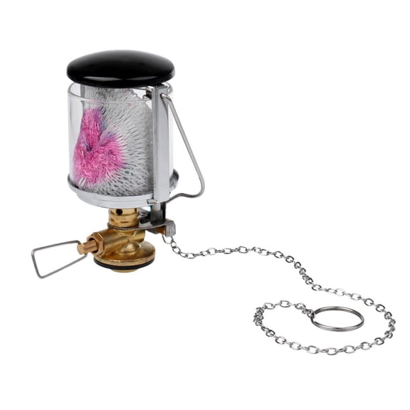Mini Outdoor Gas Camping Lantern Lamp Tent Light Hiking Torch with Hanging Chain Key Survival Tool