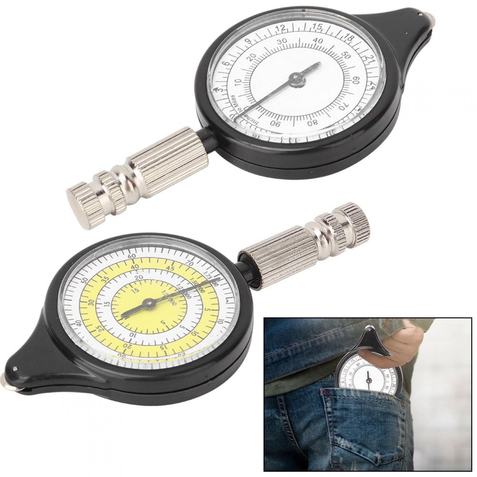 Mini Outdoor Map Measurer Distance Caculator Mapping Tool Metal Wheel