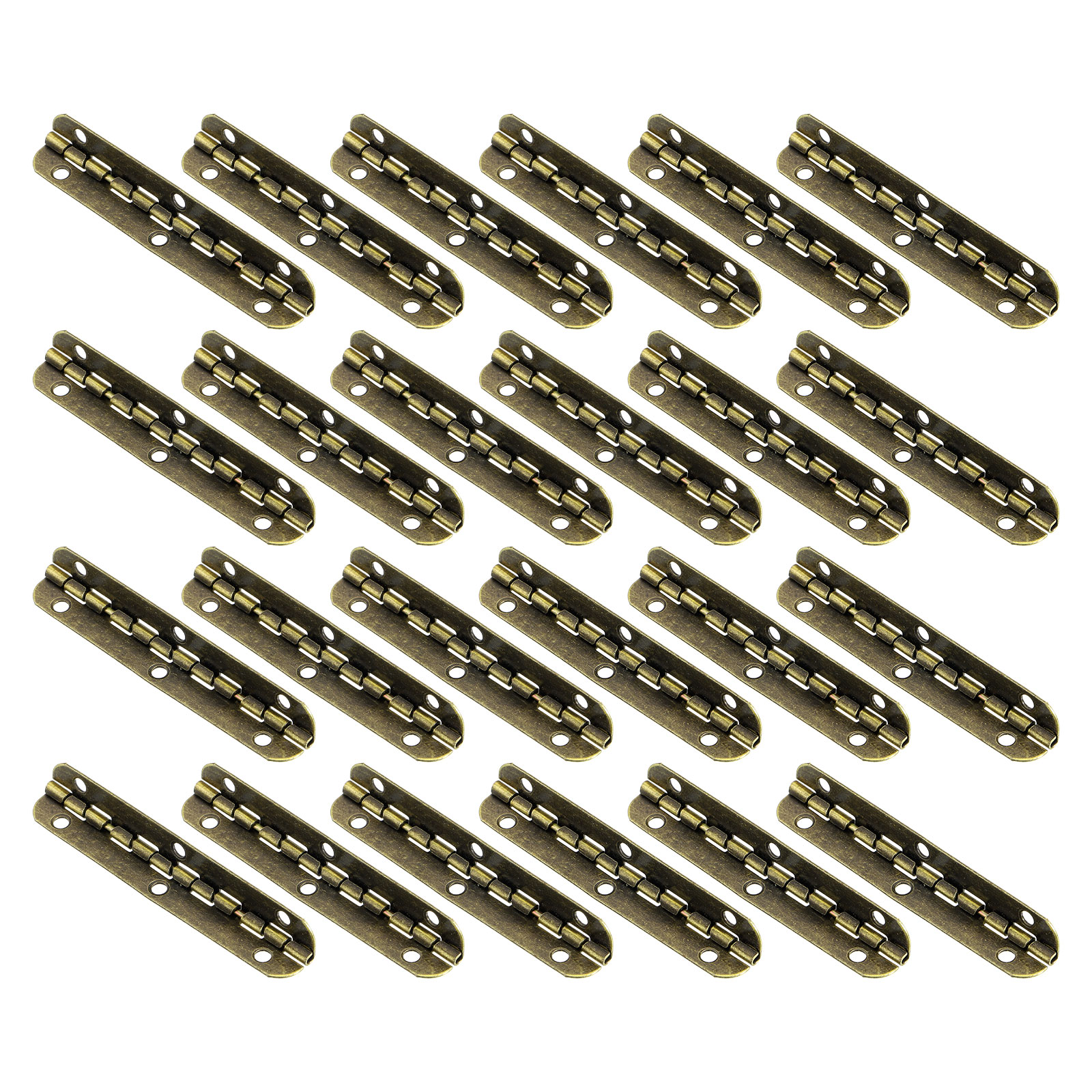 Heavy Duty Piano Hinge 6-Piece 65mm Bronze Box Hinges - Retro Iron ...