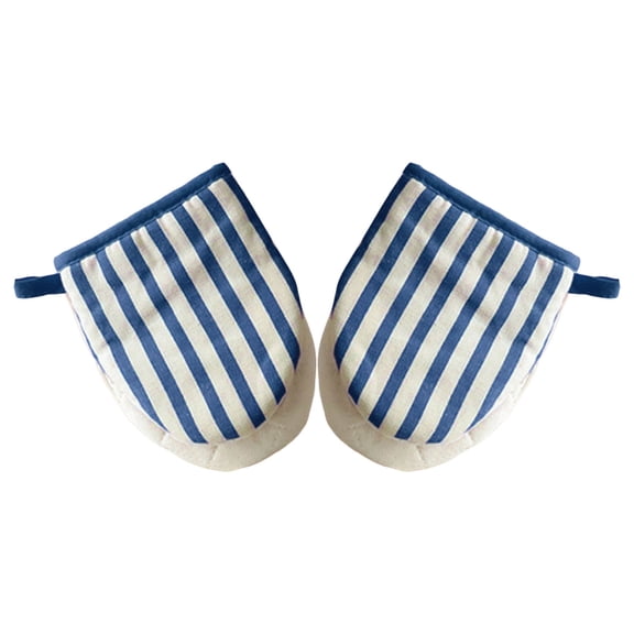Mini Oven 5.5 x 7 Inch, Heat Kitchen Oven with Non Slip Neoprene Filling, Durable Baking and Cooking Set for Small Meals,Blue - 14x18cm
