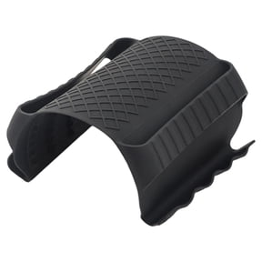 Mini Oven Gloves, Anti-Slip Silicone Finger Guards Cooking Pinch Mitts Potholder Heat Resistant Non-Slip for Kitchen Mealprep Cooking Cutting Baking Breads, 1Pc, Easy to Clean(Black,7.1x4.7x0.6")