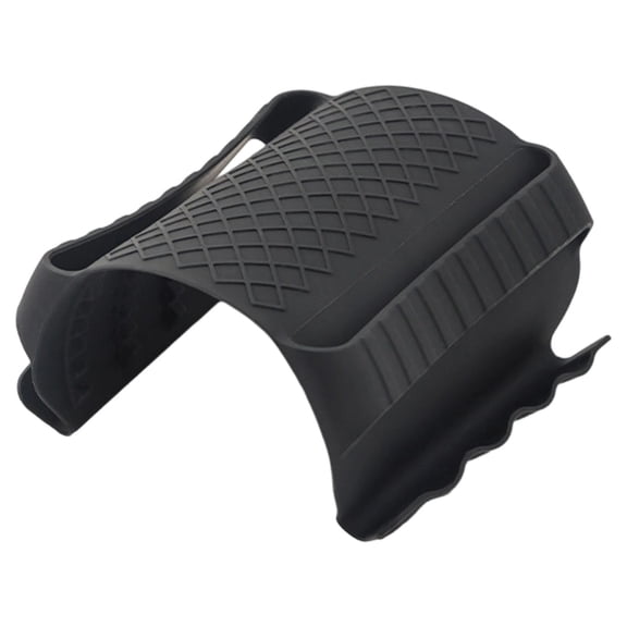 Mini Oven Gloves, Anti-Slip Silicone Finger Guards Cooking Pinch Mitts Potholder Heat Resistant Non-Slip for Kitchen Mealprep Cooking Cutting Baking Breads, 1Pc, Easy to Clean(Black,7.1x4.7x0.6")