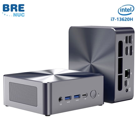 Mini PC, 64GB RAM 1TB SSD, Intel Core i5-12450H(Up to 4.4GHz), Windows 11 Pro Deaktop Mini Computer, 4K Triple Display for Home/Office, Nucbox N7A