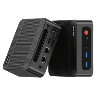 Mini PC, BOSGAME P3 Pro Ryzen 9 7940HS, 16GB DDR5 1TB PCle SSD, Dual 1000M LAN, Wi-Fi 6E/BT5.2, 4K Triple Display