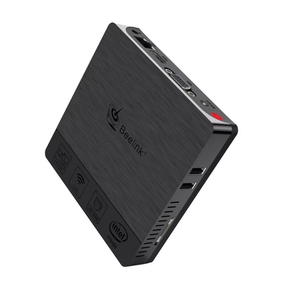 Mini PC BT3 PRO Intel Celeron J3355 (up to 2.5GHz) 4GB LPDDR4 64GB eMMC HDMI&VGA BT 4.0 Compact Desktop Computer for home office everyday use