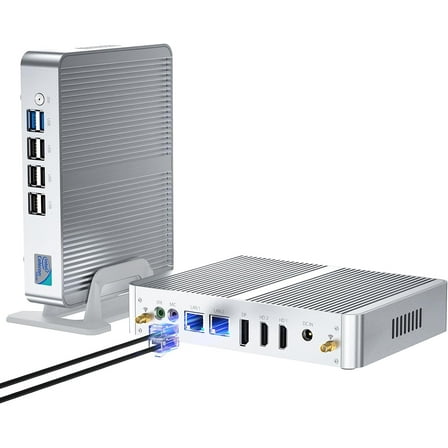 Mini PC Intel Alder Lake N100 (up to 3.4GHz), Desktop Computer Fanless Windows 11 Pro, 32G DDR4 RAM/1T SSD/4K UHD/WiFi 6, BT 5.2 for Business Home Office Recreation