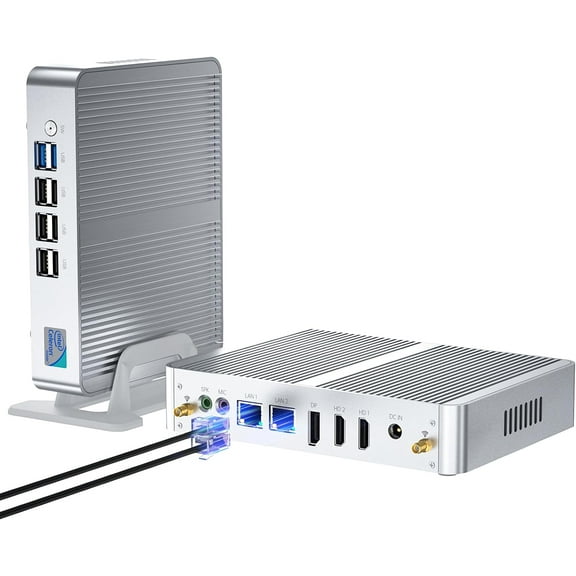 Mini PC Intel Alder Lake N100 (up to 3.4GHz), Desktop Computer Fanless Windows 11 Pro, 32G DDR4 RAM/1T SSD/4K UHD/WiFi 6, BT 5.2 for Business Home Office Recreation