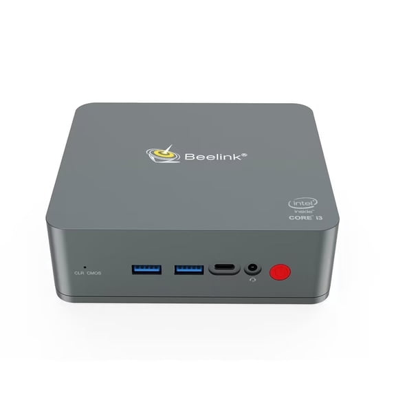Mini PC Intel Core i3-5005U (2.0GHz) 8GB DDR3L 128GB M.2 SSD Fan-Cooled Dual HDMI&LAN Compact Desktop Computer
