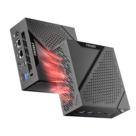FIREBAT AM02 Mini PC, Intel N100, 16GB, 512GB SSD, Black, New
