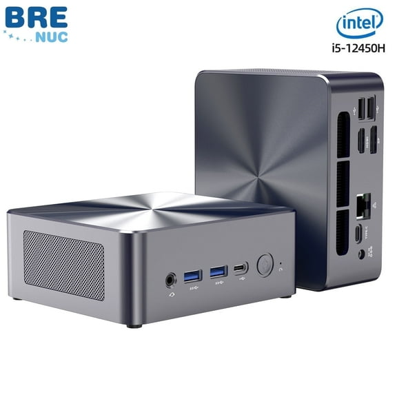 BRE NUC N7A Mini PC Desktop Computer, Intel Core i5-12450H, 16GB DDR4, 512GB SSD