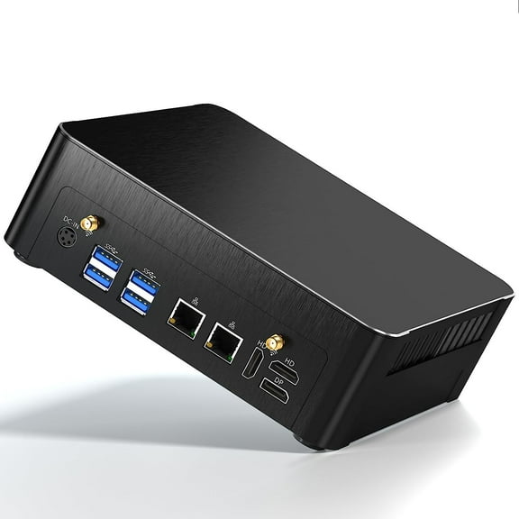 Mini PC i9, Kinupute Desktop Computer Core i9-9880H, TPM2.0, Windows 11 Pro, 16G DDR4, 256G PCIE3.0 NVME SSD, DP/HDMI/USB-C Port, 4K@60Hz, 2x2.5G RJ45 LAN, WiFi 6E/BT5.3, Support 4G Module, HTPC