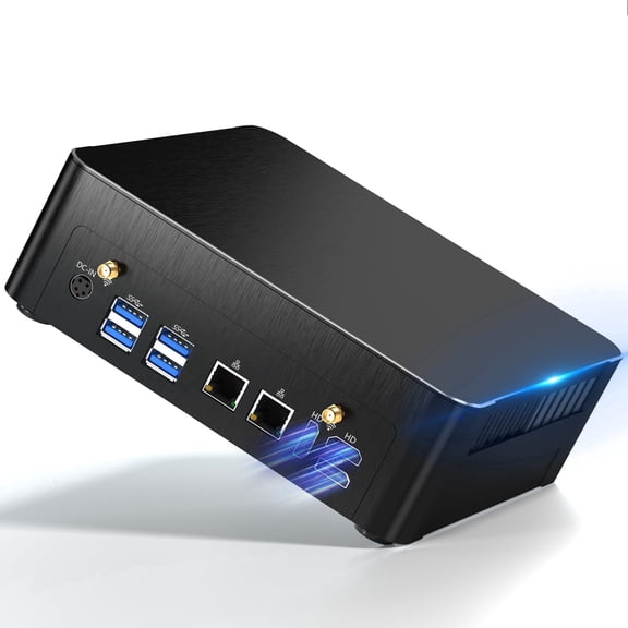 Kinupute Mini PC i9, Desktop Computer Core i9-9880H 8 cores, Win-11 Pro(TPM2.0), 64GB DDR4, 1TB NVME SSD, DP/HDMI/Type-C Port, 4K Triple Display, Dual 2.5G LAN, WiFi 6E/BT5.3, 4G Module Slot, VESA