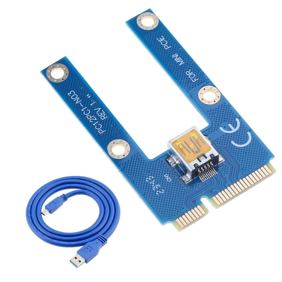 PCI-E Extender Mini PCI-E 1x to 16x USB Mini PCI-E Adapter Card for for for Linux