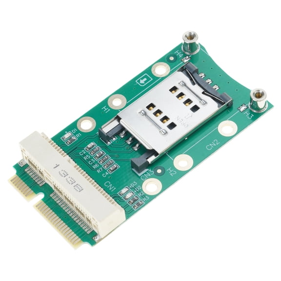 Mini PCIE Adapter with Card Slot for 3G/4G WWAN LTE Card With Elastic Card Holder Replacement for Laptop