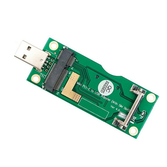 Mini PCIE to USB 2.0 Adapter Card with Card Slot for WWAN Networking