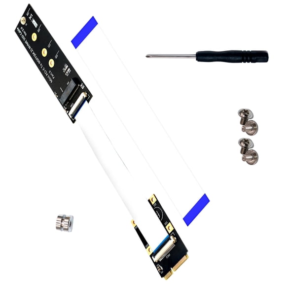 Mini PCIe Expansion Card for M.2 NVME Solid Disk Installation Easy Insallation Support 2230/2242/2260/2280 Converter