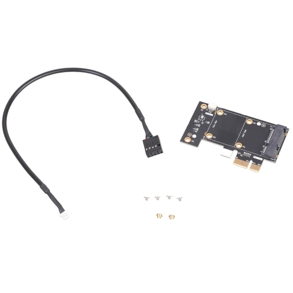 Mini PCIe To PCIe Converter Board With Enhances Compatibility For PC Hardware Optimization And DIY Projects