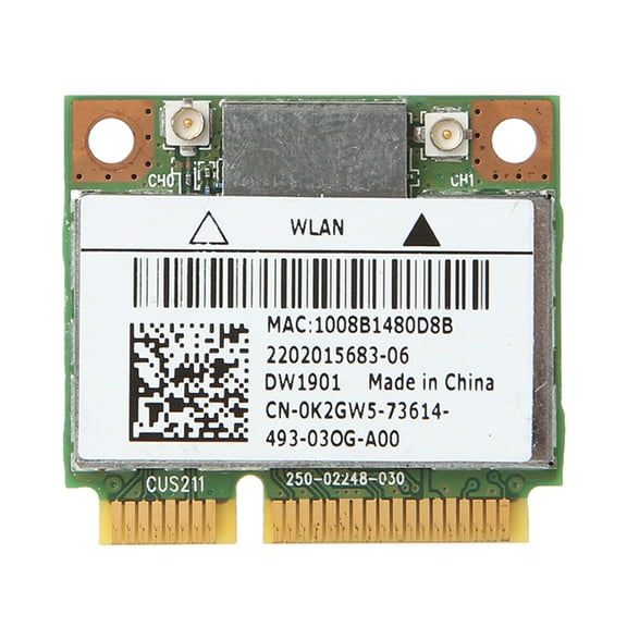 Mini PCIe Wifi Card half PCI-Express Network Adapter DW1901 2.4GHz/5Ghz 300M