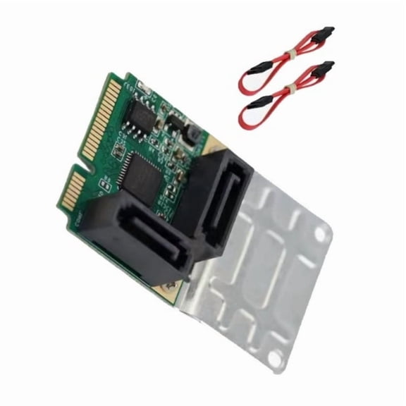 Mini PCIe to SATA3.0 Expansion Card 6Gbps Hard Drive Extension Card for Fast Data Transfer and Easy Installation