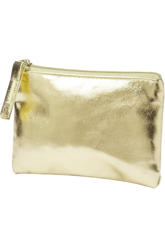 Mini PU Leather Wallet Portable Coin Purse Waterproof Coin Pocket with Zipper Small Coin Pouch for Women Durable Key Bag Storage Bag Card Holder