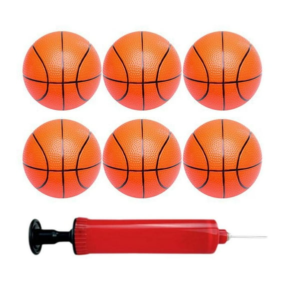 Mini PVC Inflatable Basketball for Children: Wear-Resistant, Indoor/Outdoor Use with Included Pump