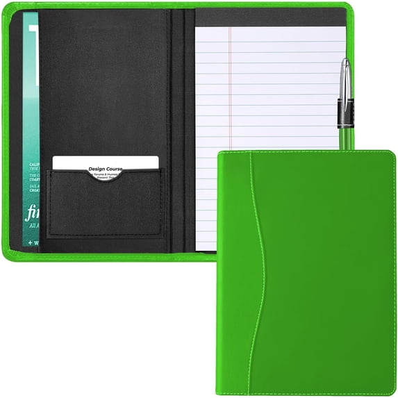Mini Padfolio Junior A5 Business Portfolio Organizer with Binder and 5 ...