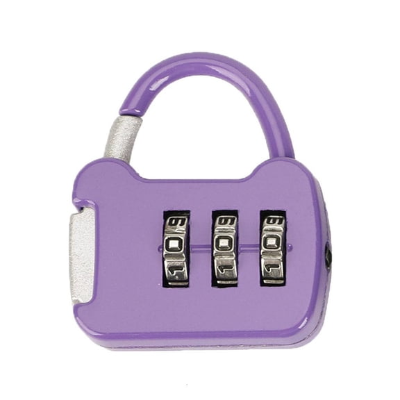 Mini Padlock 3-digit Combination Lock Resettable Luggage Locks Weather-proof