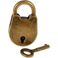thumbnail image 1 of Mini Padlock With Key Mini Bear Shape Padlock Vintage Antique Style Padlock, 1 of 6
