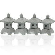 Mini Pagoda Figurines for Zen Garden and Home Decor