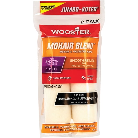 Mini Paint Rollers, 4-1/2 in, PK2