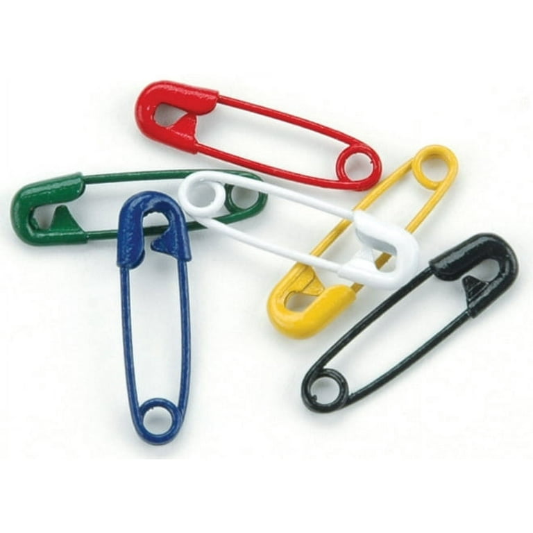 Mini Painted Safety Pins .75 50-pkg-primary