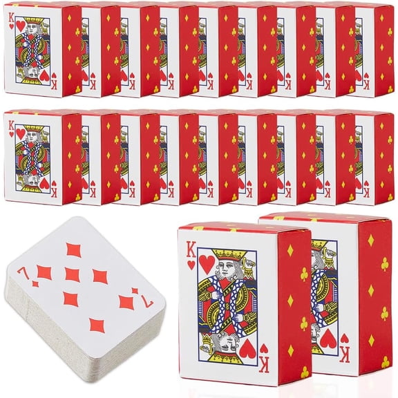 Mini Paper Pokers Miniature Playing Cards Toys Mixed Color 40x30x0.2mm for DIY